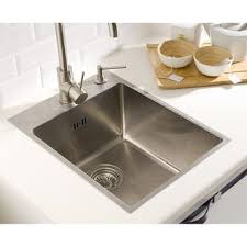 Evier En Inox 1 Bac Sans Egouttoir Onyx Coloris Inox Forte Resistance A La Corrosion Et Aux Chocs Peu Sensible Au Evier Cuisine Evier En Inox Evier