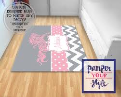 Horse Area Rug Horse Bedroom Gray And Pink Horse Rug Bedroom Decor Horse Personalzied Rug By Pamperyourstyle On Custom Rugs Room Themes Horse Bedroom