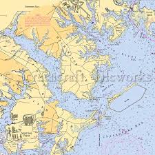 Maryland Nautical Chart Decor