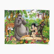 Okvidate de las preocupaciones balu el.libro de la semva : Posters Mowgli Redbubble