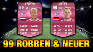 To build anticipation for the game, the developer revealed the ratings for the top 1,000 players. Fifa 15 99 Rated Robben 99 Neuer Youtube