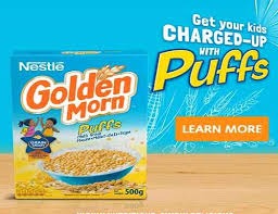 I tasted it and it tastes good, i'll finish it before the bag tear makes it stale. Nestle Hits The Market With New Golden Morn Puffs Includes Interesting Ingredient Grain Smart To Make Kids Smarter Lagosmums