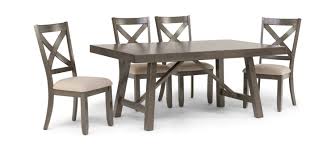 Dinners at the kitchen table can start with snacks, including pimento cheese, gougeres and mixed pickle surprise. Omaha Dining Table With 4 Chairs Hom Furniture