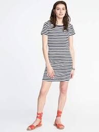 Knit tee in a trapeze silhouette with scoop neckline and cap sleeves. Slub Knit Tee Dress 12f0fc
