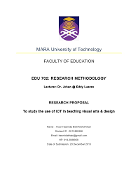 This (usually optional) letter may be used to convey information that is pertinent to the review of the proposal. Research Proposal