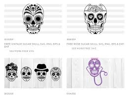 Used sugar skull pattern swatch included for easy editing. Where To Find Free Sugar Skull Svgs