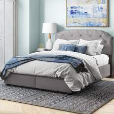 One 92 w x 96 l. Pri Queen Tufted Upholstered Low Profile Storage Platform Bed Reviews Wayfair