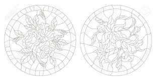 Set Contour Illustrations Of The Round ...