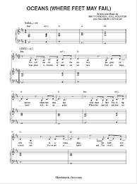 The group has toured for many years, packing out large venues like the staples centre in los angeles. Oceans Sheet Music Hillsong United Sheetmusic Free Com