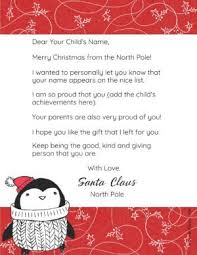 Free printable letter to santa and matching envelope for. Free Personalized Printable Letter From Santa To Your Child