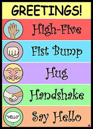 Greetings Poster Laminated Size 14x19 5 In Classroom Decorations Pediatrician Doctors Office Poster Back To School Supplies Teacher Supplies