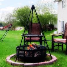 Check spelling or type a new query. 55 Firepit Tripod Stand With Solid Steel Legs Add Optional 22 Grate Or Grill Fire Pit Cooking Fire Pit Backyard Fire Pit Grill