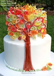 Learn how to make rolled fondant for easy cake decorating as part of my bold baking basics. Elegant Fondant Quilling By Mycakeschool Com Member Video Library Fall Cakes Decorating Cake Decorating Videos Cake Decorating Techniques