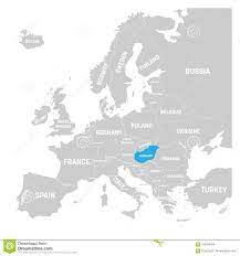 Clique na imagem para abrir maior. Hungria Marcou Pelo Azul No Mapa Politico Cinzento De Europa Ilustracao Do Vetor Ilustracao Do Vetor Ilustracao De Etiqueta Conceito 104246474
