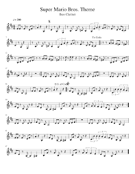 Print And Download In Pdf Or Midi Super Mario Bros Theme Free Sheet Music For Clarinet Made By Logantot Clarinet Sheet Music Clarinet Music Super Mario Bros