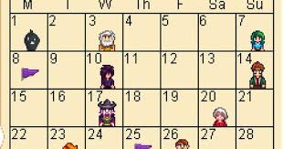 Calendar Winter Png Stardew Valley Calendar Stardew Valley Stardew Valley Tips