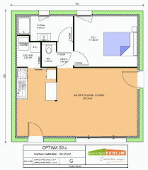 Planimage propose une large gamme de plans de maison à étage à la disposition de votre de budget, offrant une large gamme de tailles, de prix et de styles. Plan De Petite Maison 50 M2 Plain Pied Prix Maisons Bebium