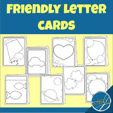 Friendly Letter Cards In 2020 Friendly Letter Language Arts Elementary Teaching Elementary
