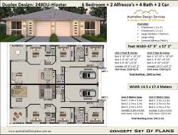 A 6 bedroom house plan will grant you the space you require. Modern Duplex Design 6 Bed 4 Bath 2 Cars Duplex House Plans 248duhipster Duplex Plans Duplex Design Duplex House Plans