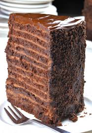 24 Layer Chocolate Cake Chocolate Layer Cake Chocolate Filling Desserts