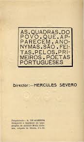 As Quadras do Povo: panfletos revolucionários, n.º 1 (1909)