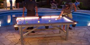 Check spelling or type a new query. Outdoor Pool Table Features Built In Lighting For Nighttime Play