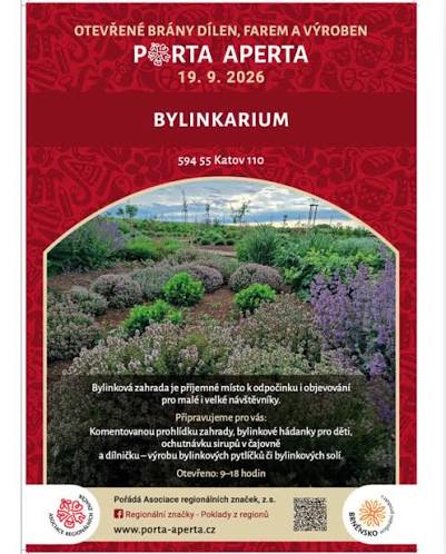 PORTA APERTA: Otevřené brány dílen, farem a výroben Už v sobotu 19. září  2026 se otevřou místa, kde vznikají regionální produkty, tradiční výrobky a  zajímavé zážitky. Jedním z nich je také Bylinkarium