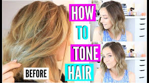 You must lift your hair (with bleach or a high if you're looking for dark blonde or light ashy brown hair, this is not the right toner! Diy Hair Toner For Brassy Blonde Hair Youtube
