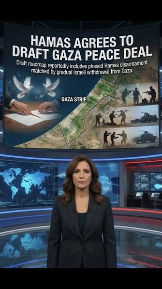 Hamas says it has agreed to a U.S.-backed framework that would ultimately see the militant group give up its weapons and control of Gaza, while Israeli forces withdraw from the territory. @nickschifrin