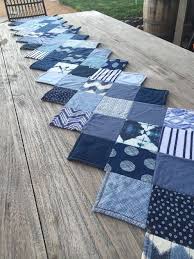 Patchwork Denim Table Runners 45 Best Ideas In 2020 Denim Table Runner Table Quilts Patchwork Table Runner
