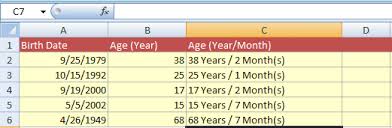 I mean it was not useful to find out much because you can literally just see when you were born and count up the years until now but the days part was useful. 4 Ways Of How To Calculate Age In Excel Years Months And Days