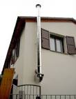 Canna fumaria stufa a pellet esterna