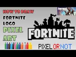How To Draw Fortnite Logo Tuto Dessin Pixel Art Comment Dessiner Le Logo Fortnite Dessin Facile Perler Beads For Pixel Art Easy Drawings Drawing Tutorial
