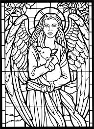 Angels Coloring Pages Stainedglass Window Daily Two Cents Angel Coloring Pages Coloring Pages Coloring Books