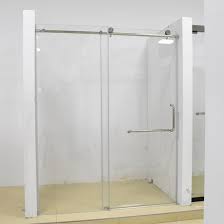 Glass sliding doors for shower with handle in bathroom. Small Bathroom Silver Effect 1400 Mm Sliding Door Shower Doors China Shower Door Shower Door Enclosure Made In China Com