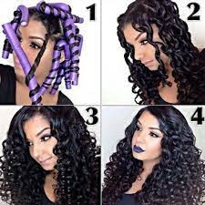 On washing and deep conditioning, ensure hair is 90% dry with some moisture left in it. Flexirods On Long Hair Natural Hair Styles Curly Hair Styles Curly Hair Problems