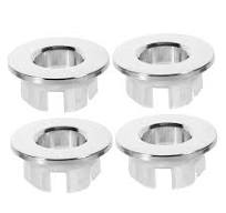 HOMEMAXS Copper Sink Basin Overflow Covers with Round Hole ...