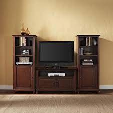 42 Tv Stand And Two 60 Audio Piers Crosley Furniture Home Gallery Stores Entertainment Center Hall Design Living Room Wall Units