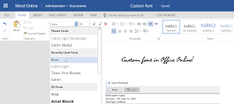 Home file manager change userid. Custom Fonts In Office Online Microsoft Tech Community