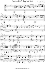 Don T Stop Me Now Queen Piano Sheet Music Piano Sheet Music Piano Sheet Piano Sheet Music Free