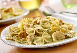 Bake for 10 minutes, or until heated through and cheese is lightly browned. Creamy Pesto Chicken With Bow Tie Pasta Recipe This Mom Can Cook
