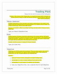 Forex Trading Plan Template Beautiful Trading Plan Forex Trading How To Plan Money Management Advice