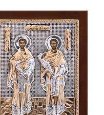 Μετόχιον ιεράς μονής κοιμήσεως θεοτόκου πεντέλης. Agioi Anargyroi Ashmenia Eikona Epixrysh 20x16cm