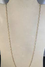 Vintage Estate Women S Gold Plated 24 Link Chain Necklace Ebay Chain Link Necklace Vintage Chain Necklace Chain Necklace