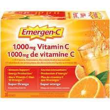 Vitamin c is commonly known for its role in boosting immune system function, minimizing your risk of catching a cold or flu. Emergen C Super Orange 1000mg Vitamin C Electrolytes B Vitamins Mineral Supplement Walmart Canada