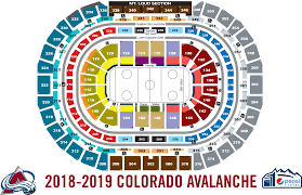View Seating Chart Hockey Pepsi Center Seating Full Size