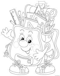 P is for purse coloring page. Back To School Bag Coloring Pages Printable