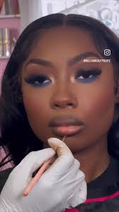 Pop of blue 💙 her reaction 😍 . . #bellasbeautysuite . #bridalglam  #dewymakeup #njmua #muanj #njmakeup #njmakeupartist #haitianmua  #photographymakeup #newjerseymakeupartist #northjerseymua ...