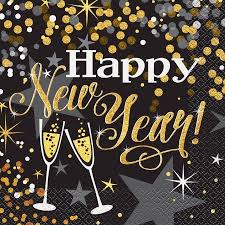 Glittering New Years Eve Party Lunch Napkins 16ct Walmart Com New Years Eve Party Eve Parties Happy Birthday Images