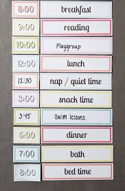 Free Printable Setting Up A Simple Routine With Kids Kids Schedule Toddler Schedule Kids And Parenting